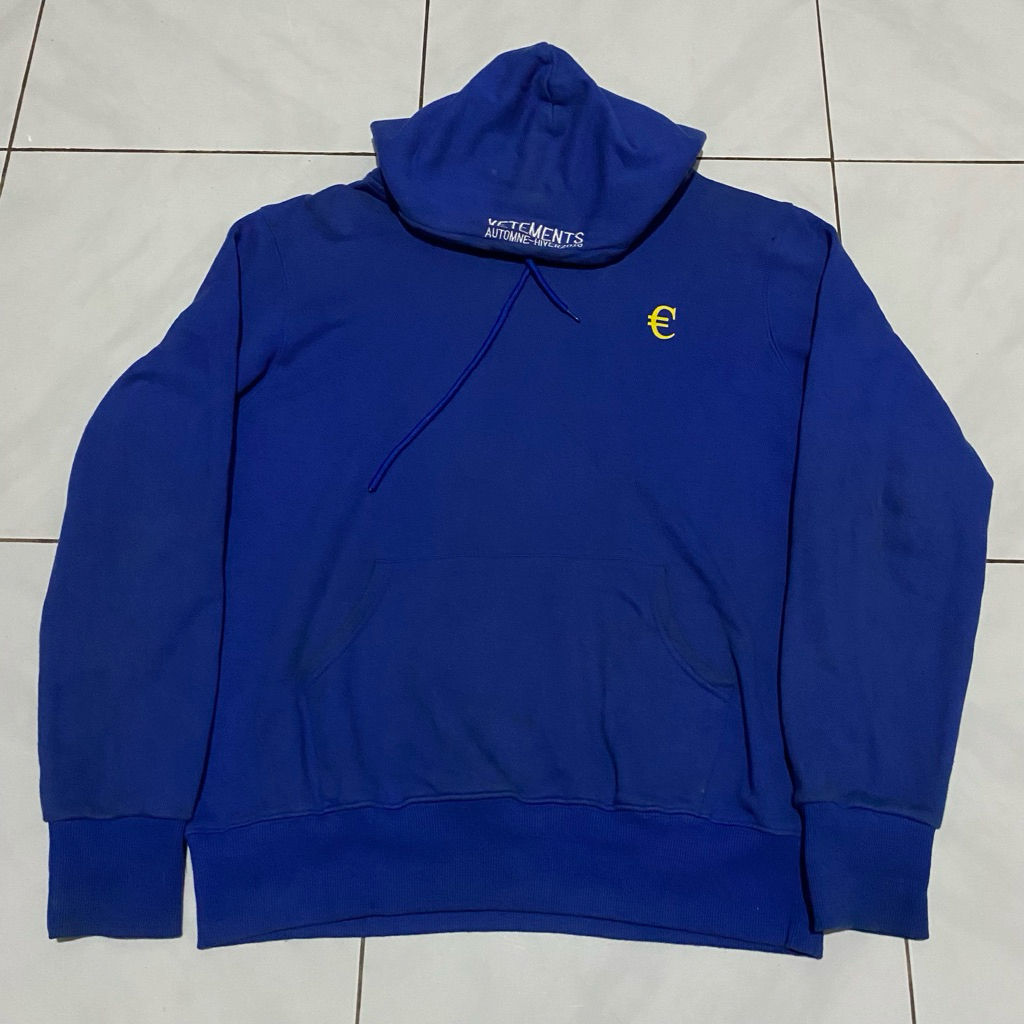 Vetements 2018 Blue Hoodie Jacket