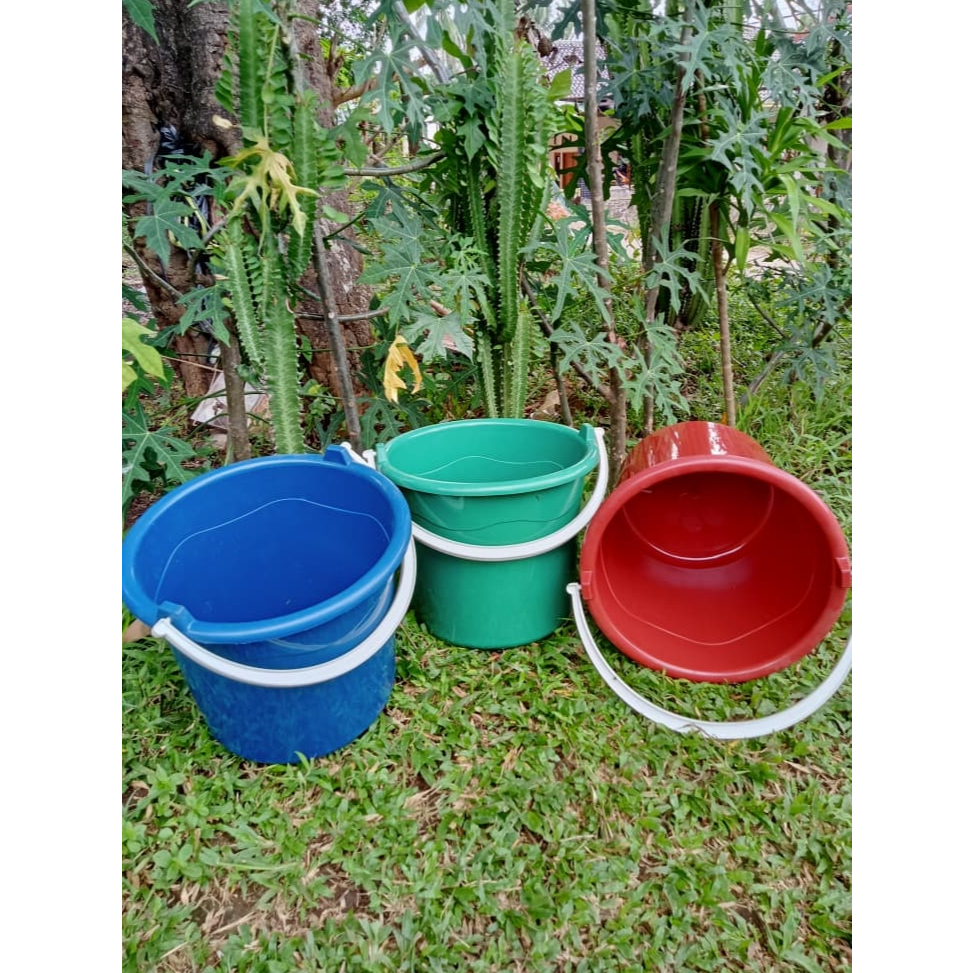 3PCS Ember Plastik Warna Warni Termurah / Ember Plastik / Ember Kecil / Ember Kamar Mandi