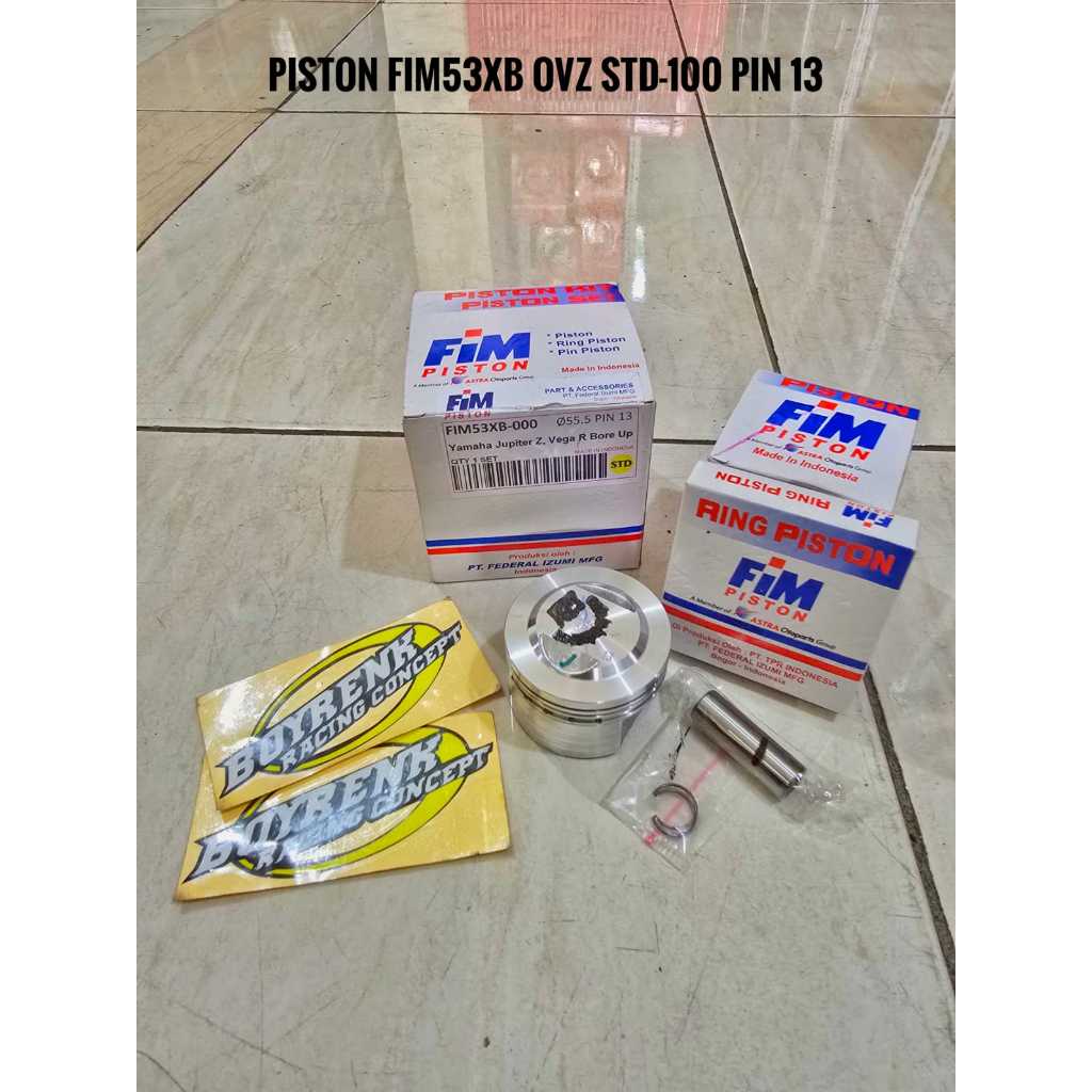 PISTON KIT SEHER KIT FIM 53XB FIM 53 XB FIM53XB FIM53 XB JUPITER Z VEGA R BORE UP 130CC 55.5 56 56.5