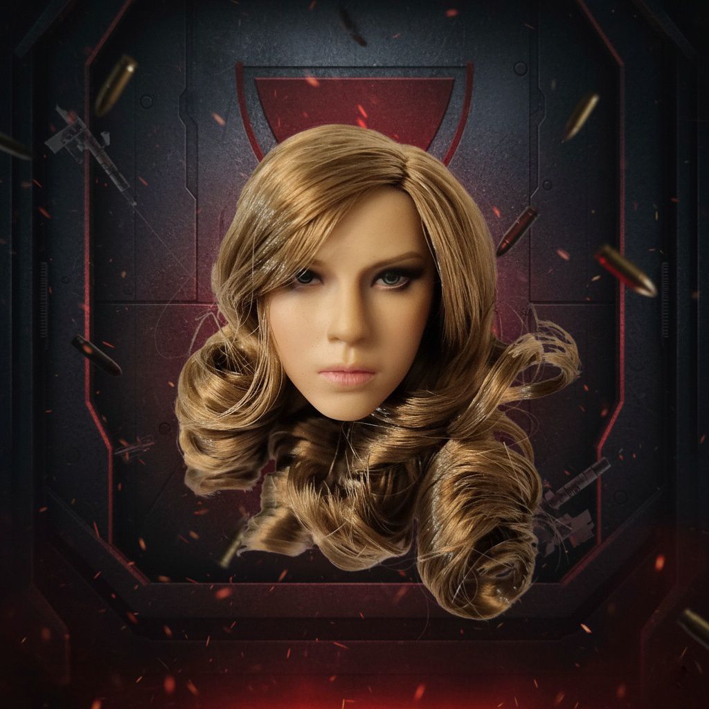 FLIRTY GIRL Collectible Female Head Sculpt for 1/6 Action Figure 12"