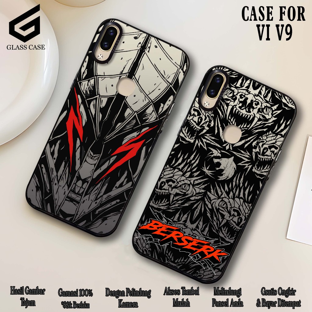CASE VIVO V9 SOFTCASE HYBRID IMD PLATE HOLOGRAM PREMIUM SO COOL ( BERSERK NEW ) Casing Glossy