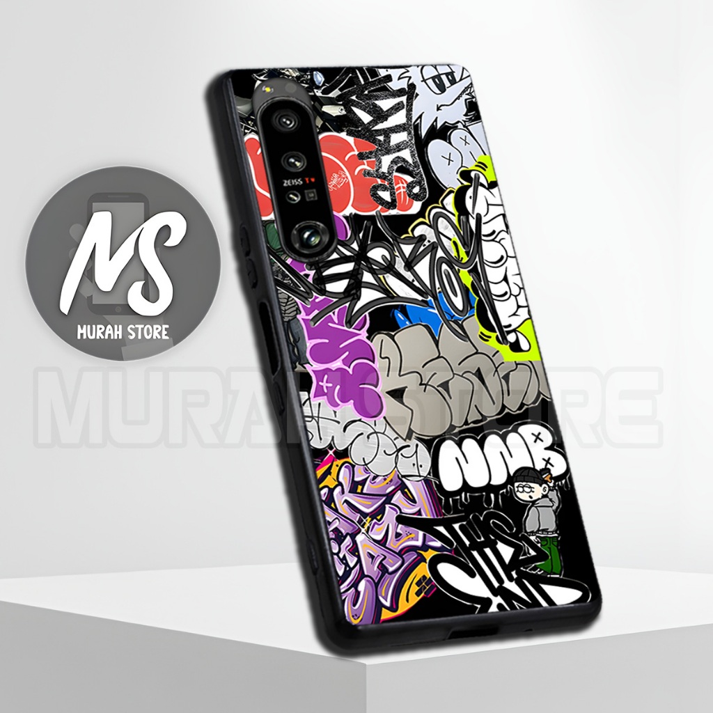 MS33/ Softcase Karet  SONY XPERIA 1 MARK 2/ MARK 4/ XPERIA 5 MARK 3 / Motif Grafity / Casing HP / Si