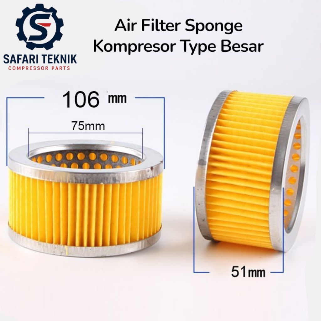 Air Filter Sponge Kompresor type besar atau isi Filter Kompresor