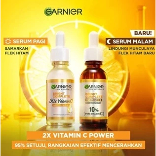 Garnier Bright Complete Overnight Booster Serum + 30x Vitamin C + Night Serum + Anti Acne 30 ml
