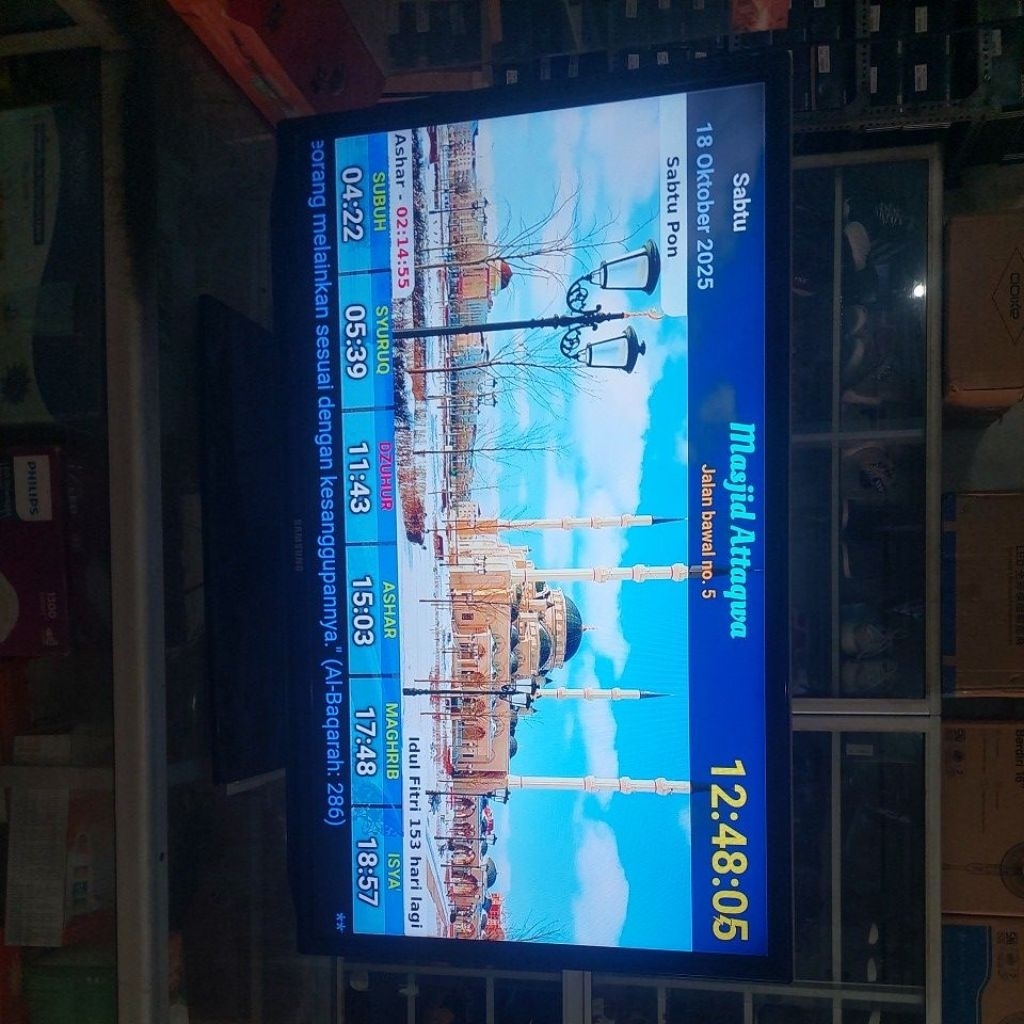 jadwal sholat tv led