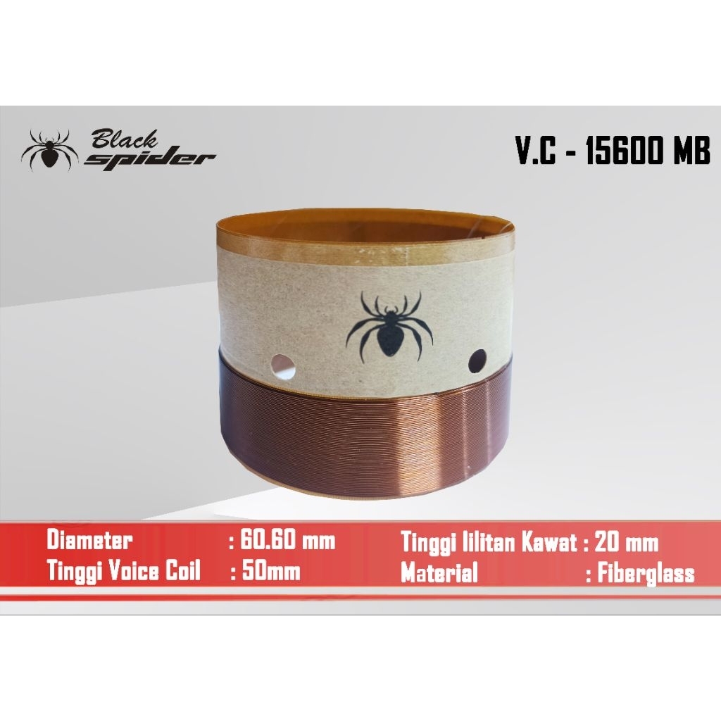 Voice Coil Black Spider BS 15600 MB (ORIGINAL)