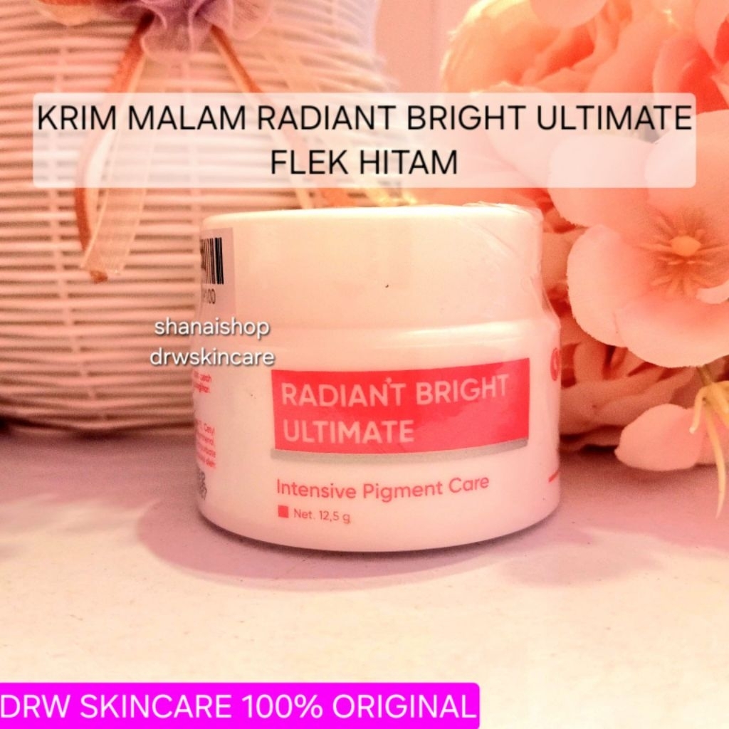 KRIM MALAM RADIANT FLEK HITAM NEW  DRW SKINCARE