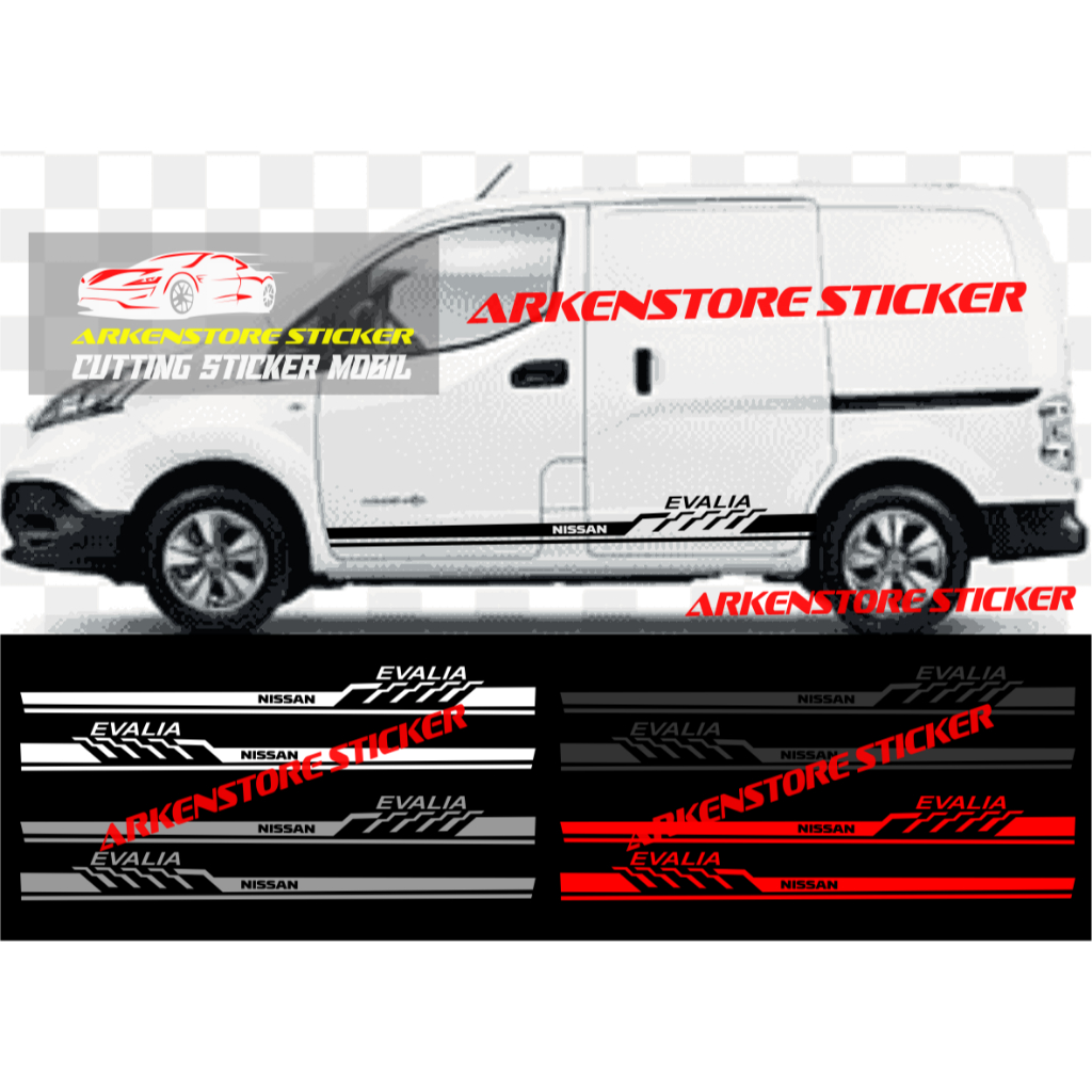Promo sticker mobil evalia cutting sticker stiker mobil nissan evalia stiker evalia