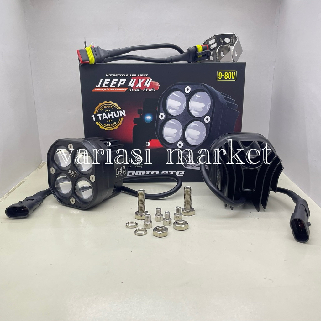 LAMPU TEMBAK L4Z 4 LED - LAMPU TEMBAK LASER JEEP 4x4 LED L4Z