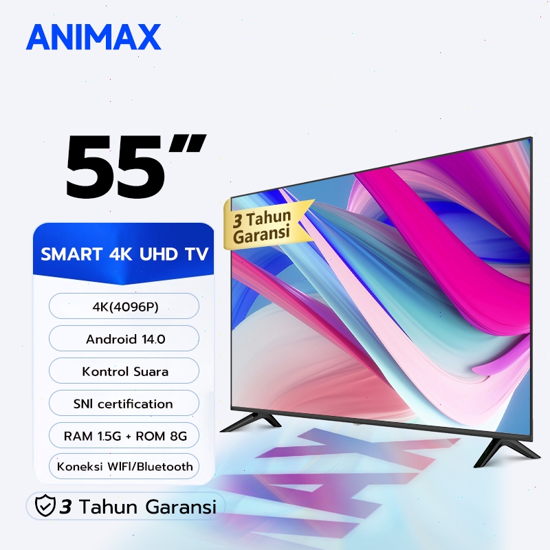 ANIMAX 4K Google TV 55 inch 50 inch 65 inch 43/40 inch-Android TV LED 50/55/65 inch Smart UHD-Dolby 