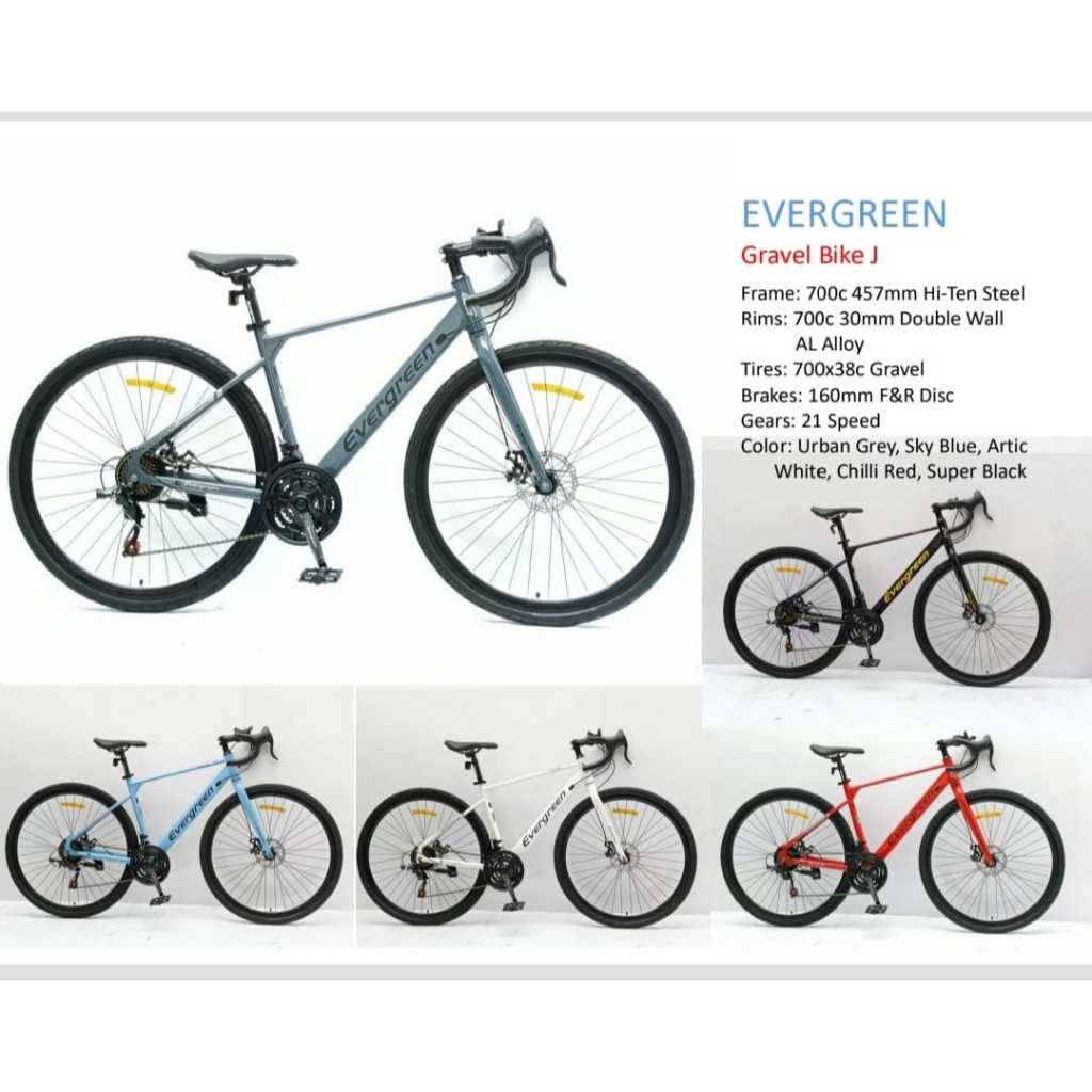 Sepeda Balap 700 Evergreen Gravel B