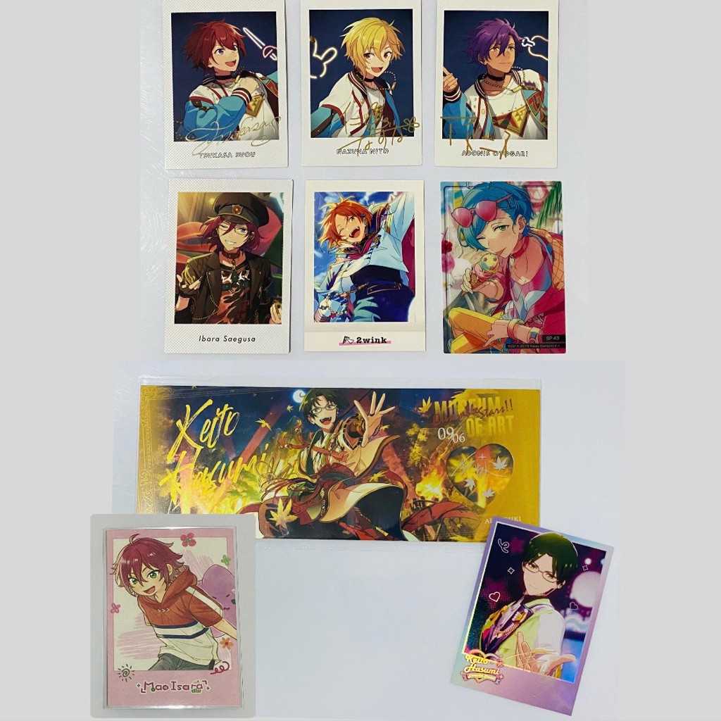 ensemble stars enstars pasha pola polaroid anniversary 7th 8th tsukasa ibara keito adonis mao isara 