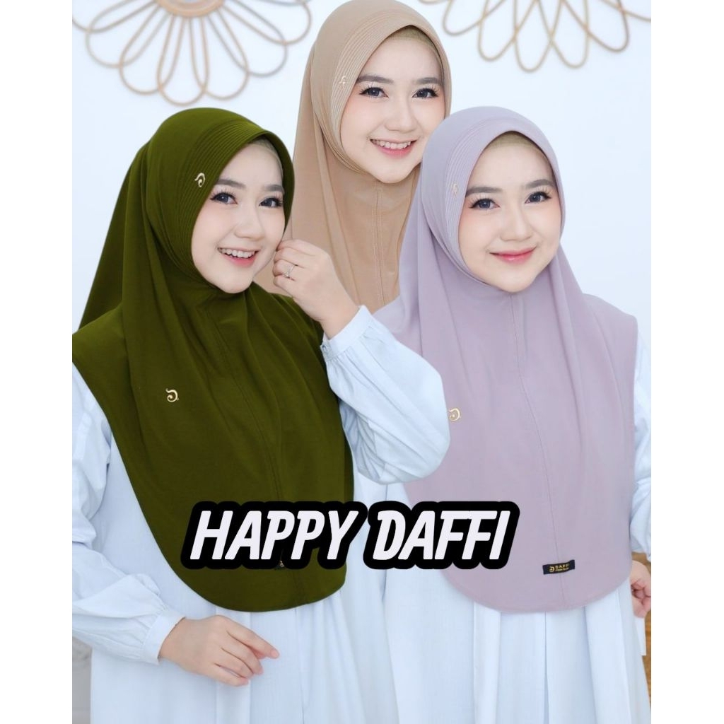 Best Seller Happy Daffi Hijab Jersey High Twist
