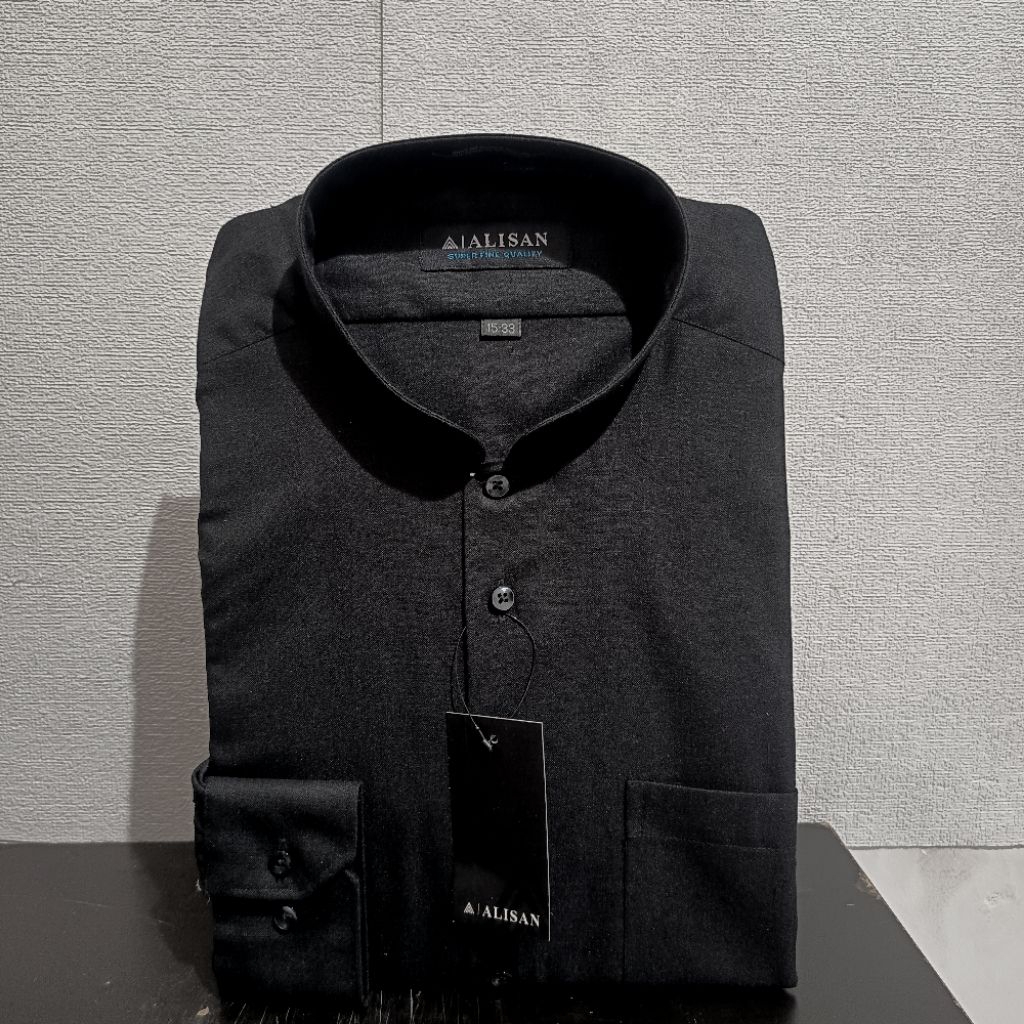 LENGAN PANJANG REGULER ALISAN Polos Koko Hitam