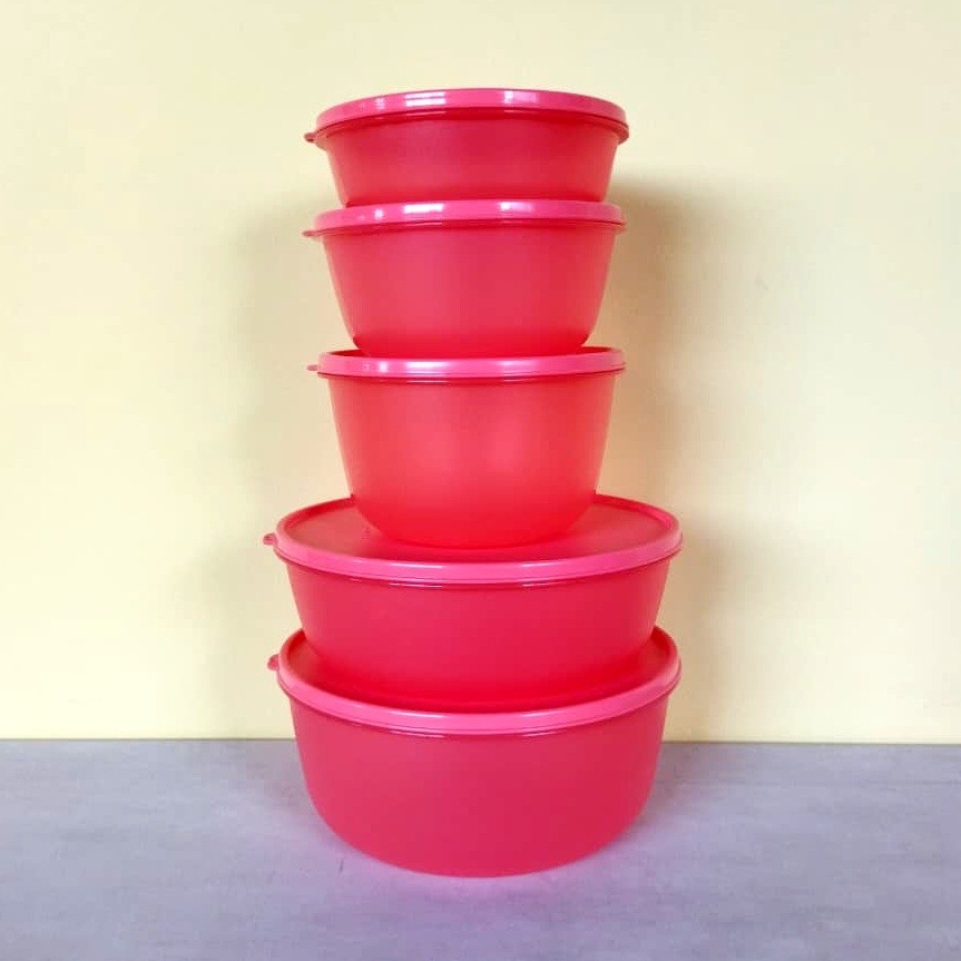 ANNYEONG HASEYO GIFT SHOP | Tupperware Seri Guava Bowl Collection Series Paket Set Isi 5 | Mangkok W