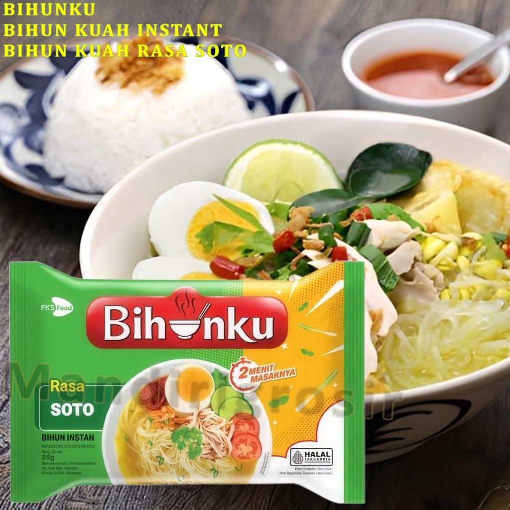 Bihun Kuah Instan * Bihunku * Bihun Kuah Rasa Soto Spesial * 55gr