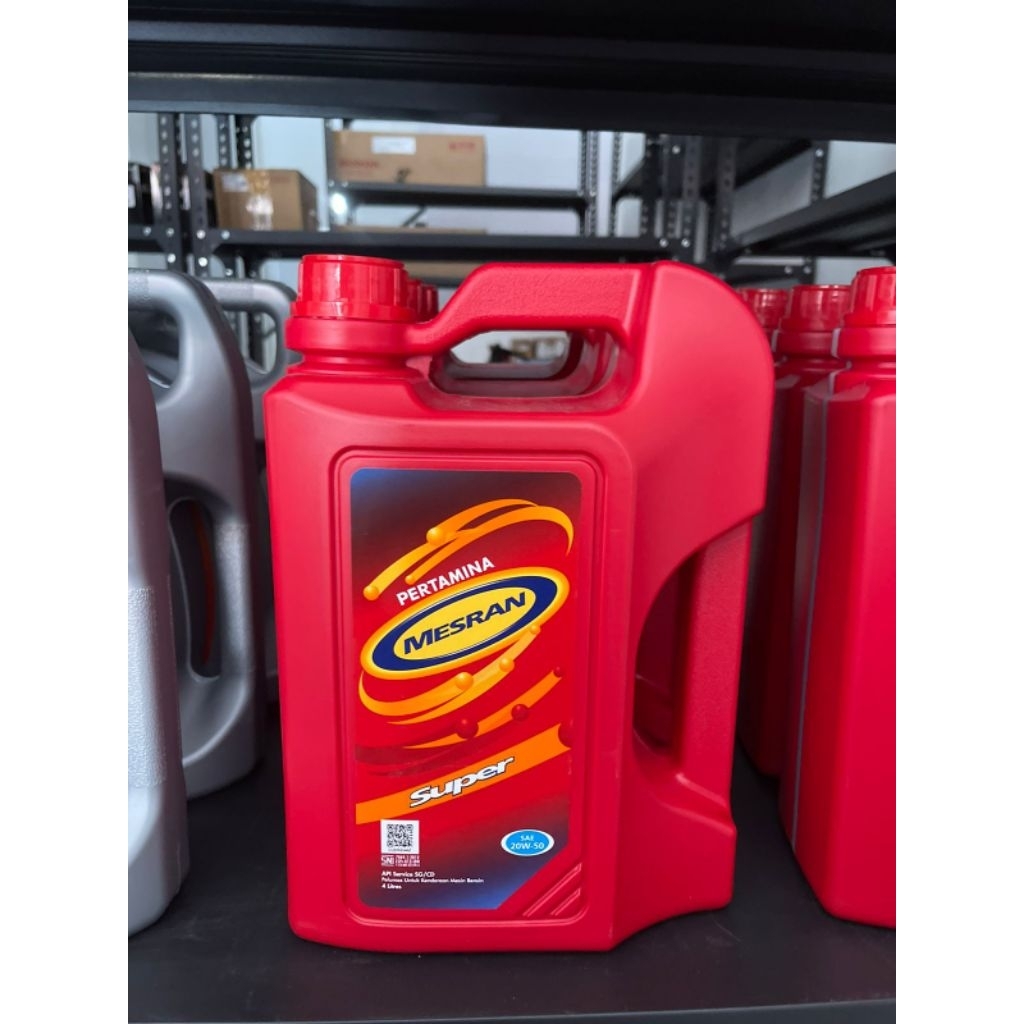 Oli Mesin Oli Mesran super 4Liter
