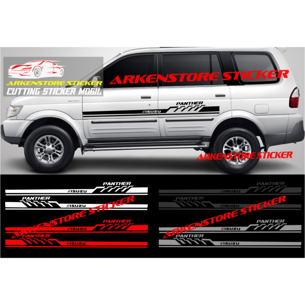 Promo sticker mobil panther cutting sticker stiker mobil isuzu panther stiker panther