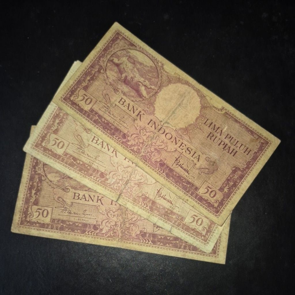 Uang Kuno Seri Hewan Pecahan 50 Rupiah Buaya