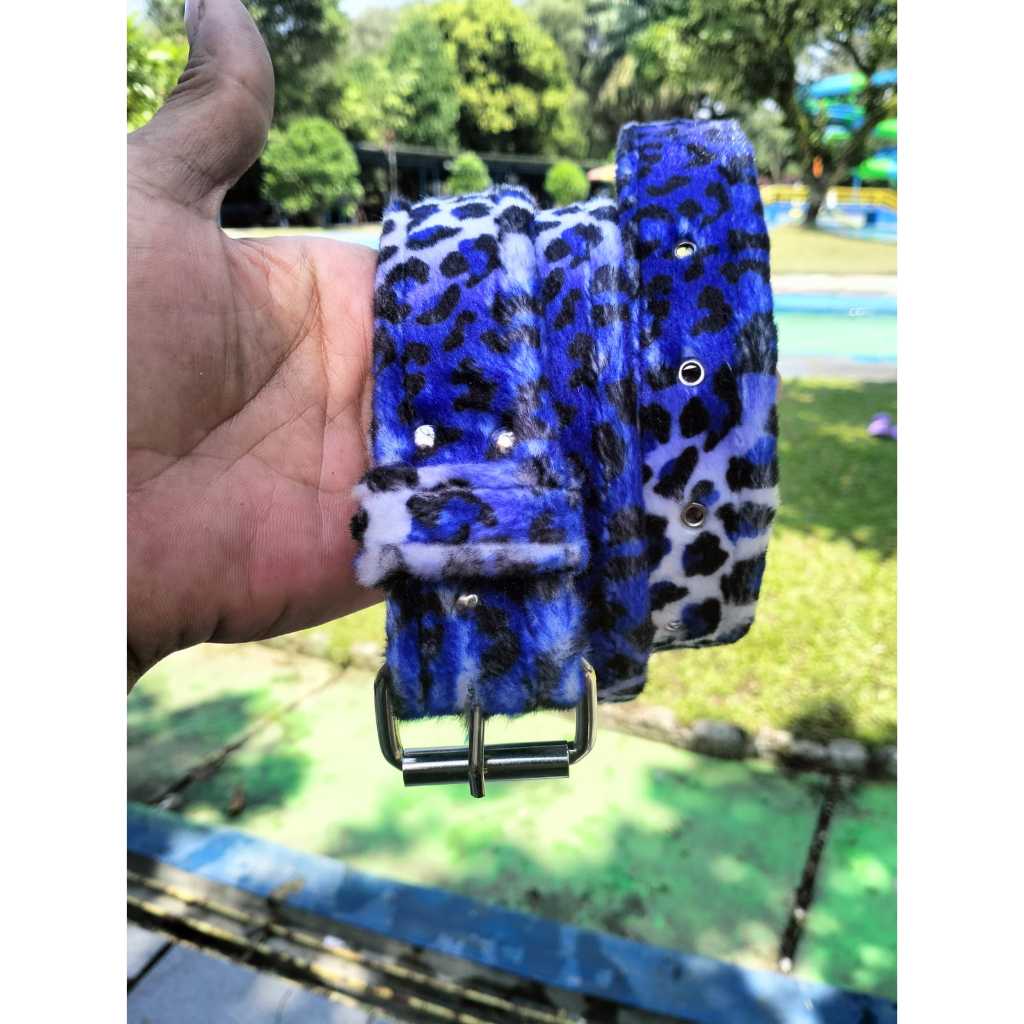 ikat pinggang leopard | belt leopard | beber leopard | beber leopard punk | unisex pria wanita