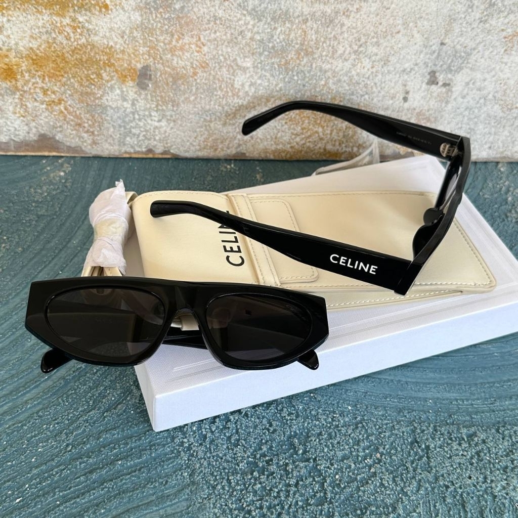 Celine Letter Sunglasses Black