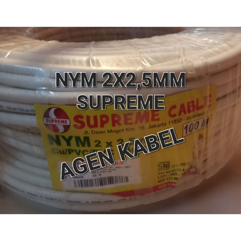 NYM 2X2.5mm SUPREME / KABEL NYM 2 X 2.5  / NYM 2 X 2,5 / NYM 2 X 2,5 mm