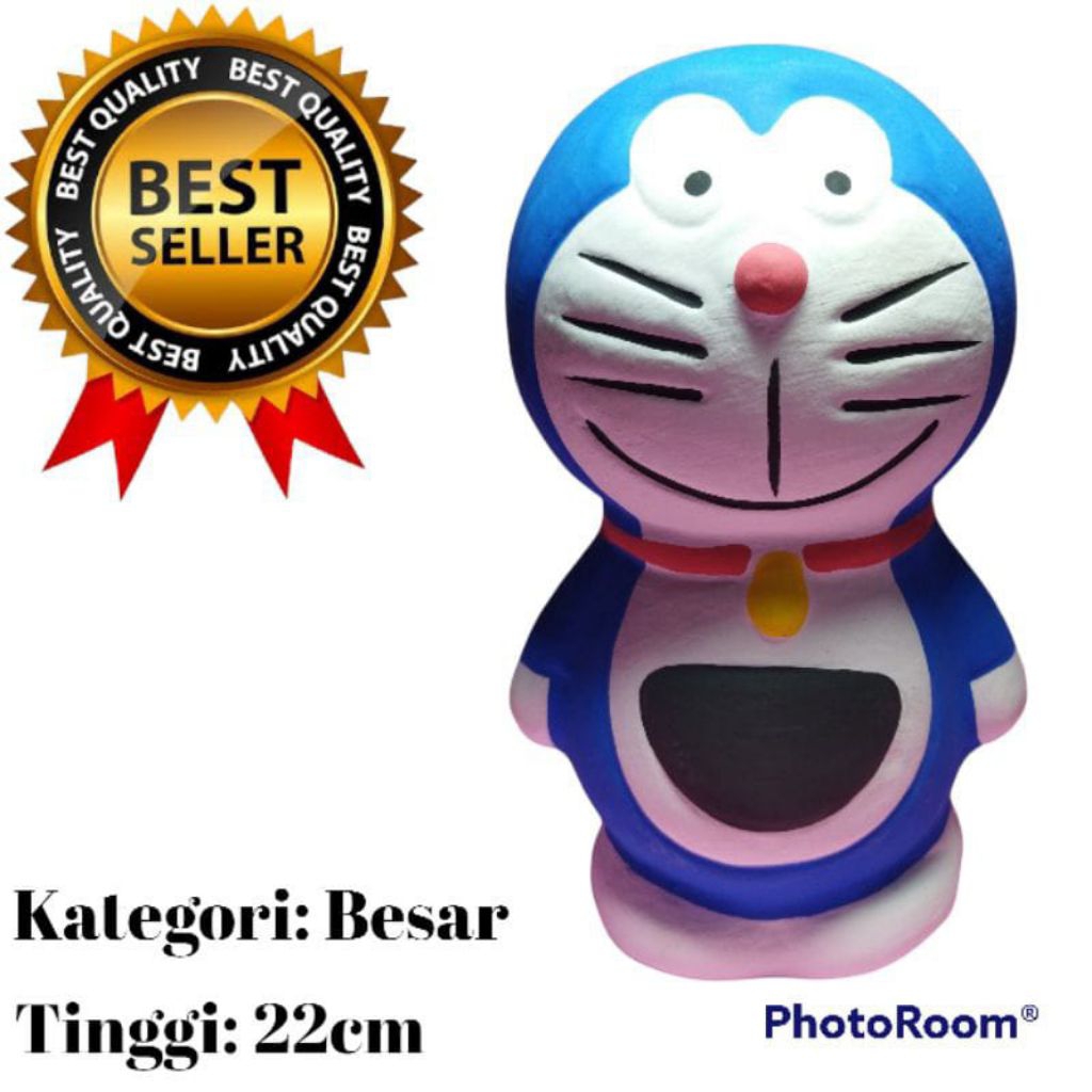 Celengan Doraemon Celengan Karakter Celengan tanah Liat