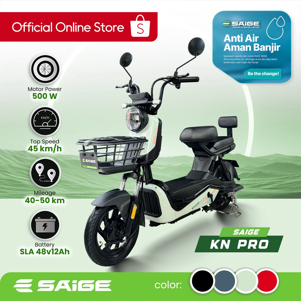 SEPEDA LISTRIK RODA 2 | SAIGE KN PRO