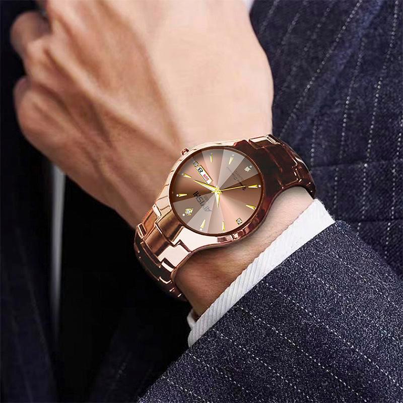 Jam Tangan Pria AIYISHI Tahan Air Kalender Mingguan