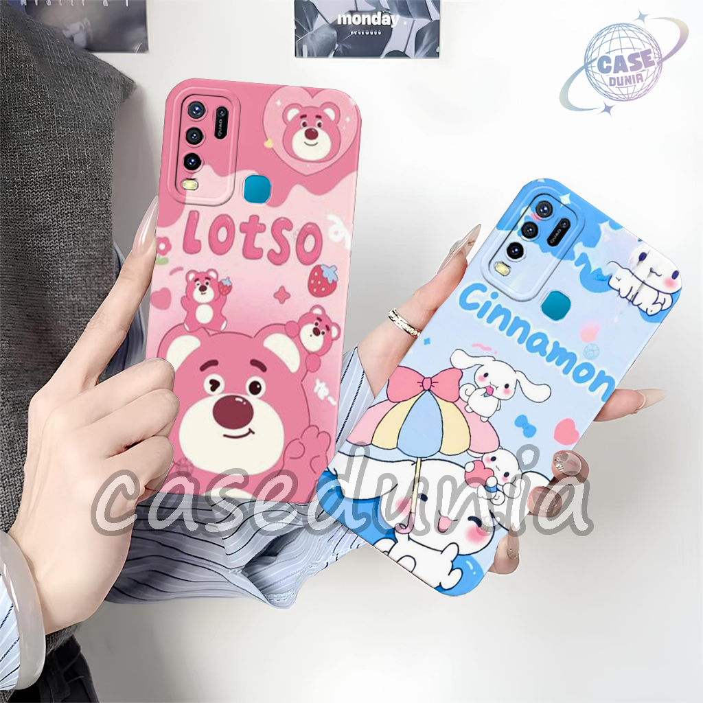 Case Vivo Y30 Y30i Y50 Y20 Y20s Y12s Case Protace Camera - Silikon Kekinian - Softacse Melody - Sili