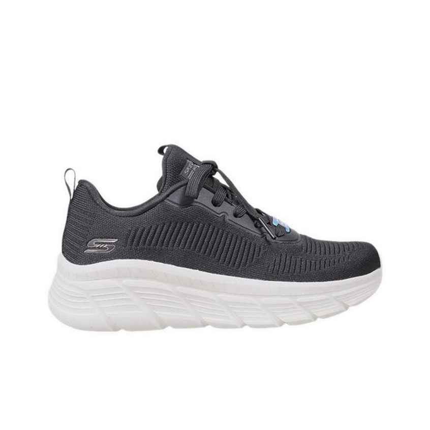 Sepatu Sneakers Wanita Skechers Bobs B Flex Hi Black Original SKE117385BLK