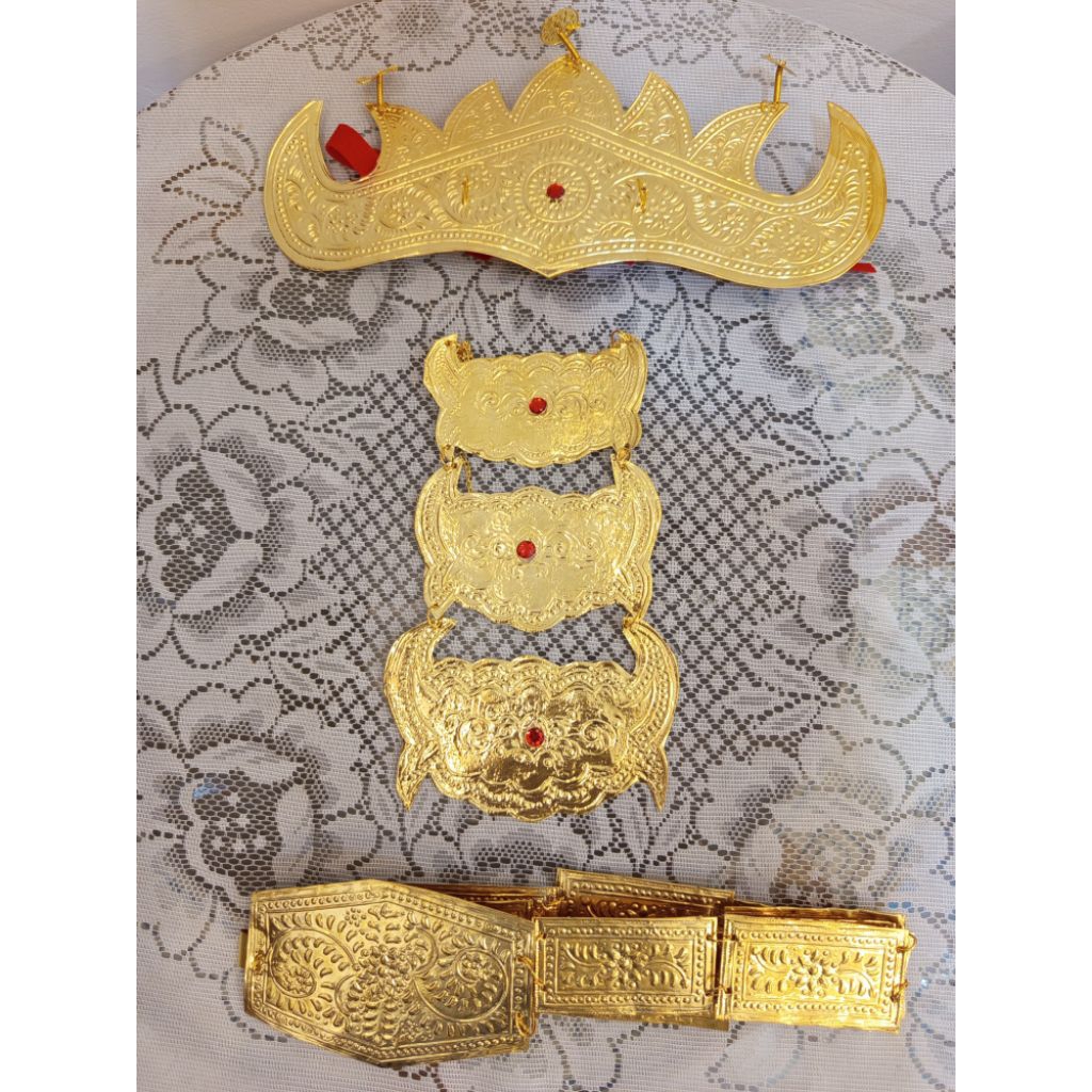 Aksesoris Baju Adat Lampung Satu Set / Aksesoris Adat Lampung