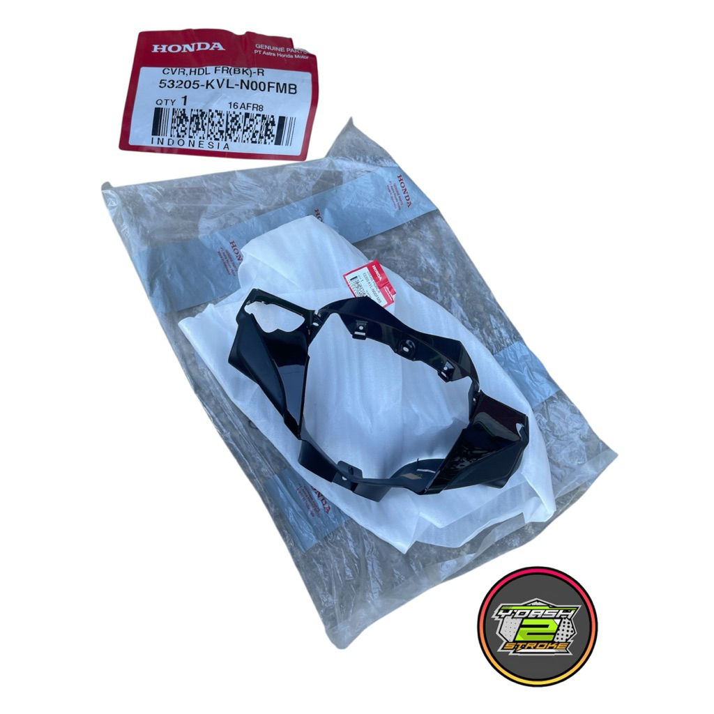 BATOK TOTOK COVER LAMPU DEPAN HONDA SUPRA X125 X 125 batman hitam KVL ori original AHM 53205-KVL-N00