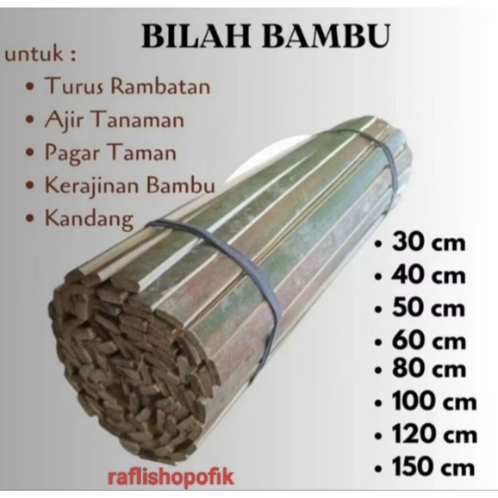BILAH BAMBU RENG BAMBU UNTUK AJIR KANDANG PAGAR