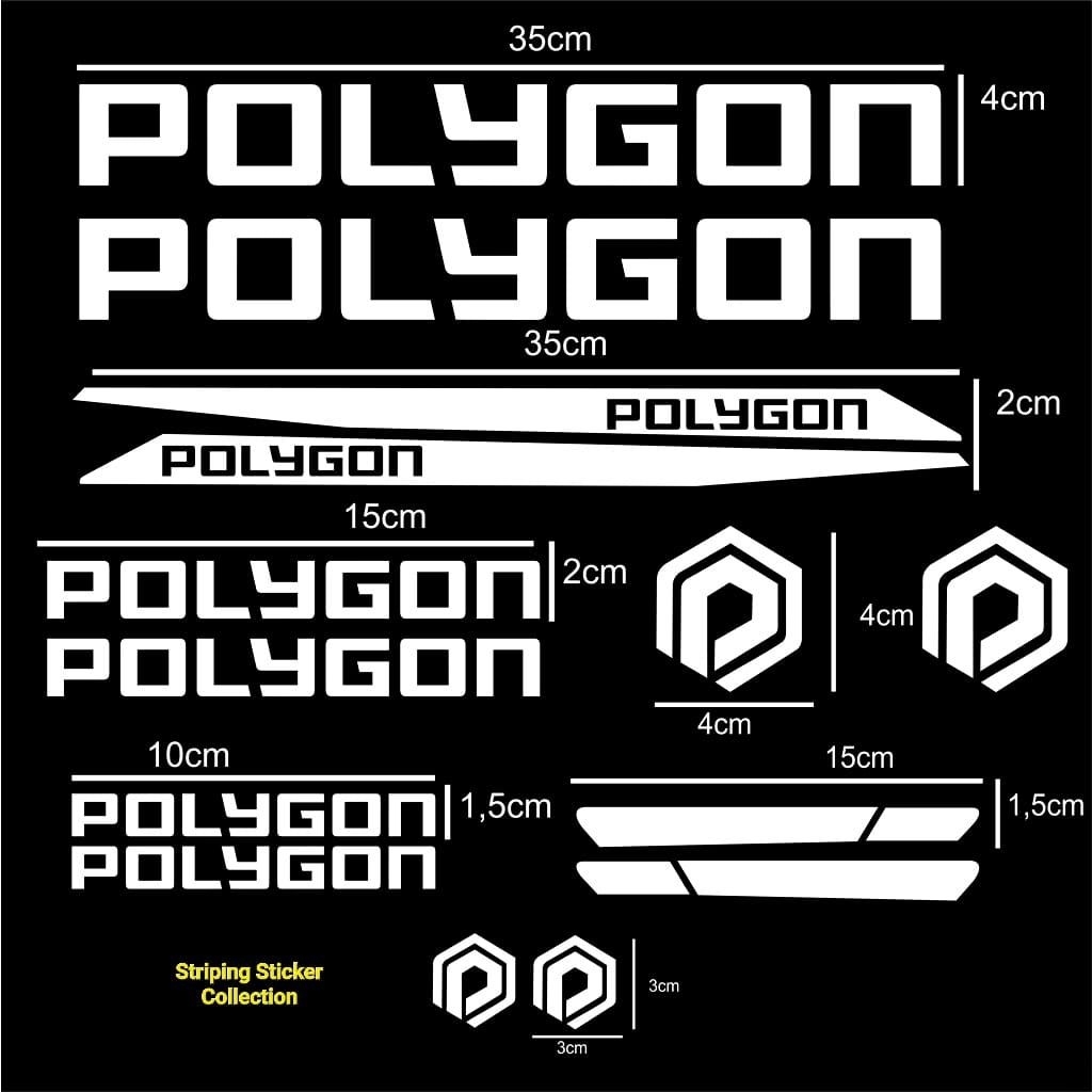 Sticker Sepeda Balap POLYGON Cutting Stiker SEPEDA MTB POLYGON BALAP CUTTING