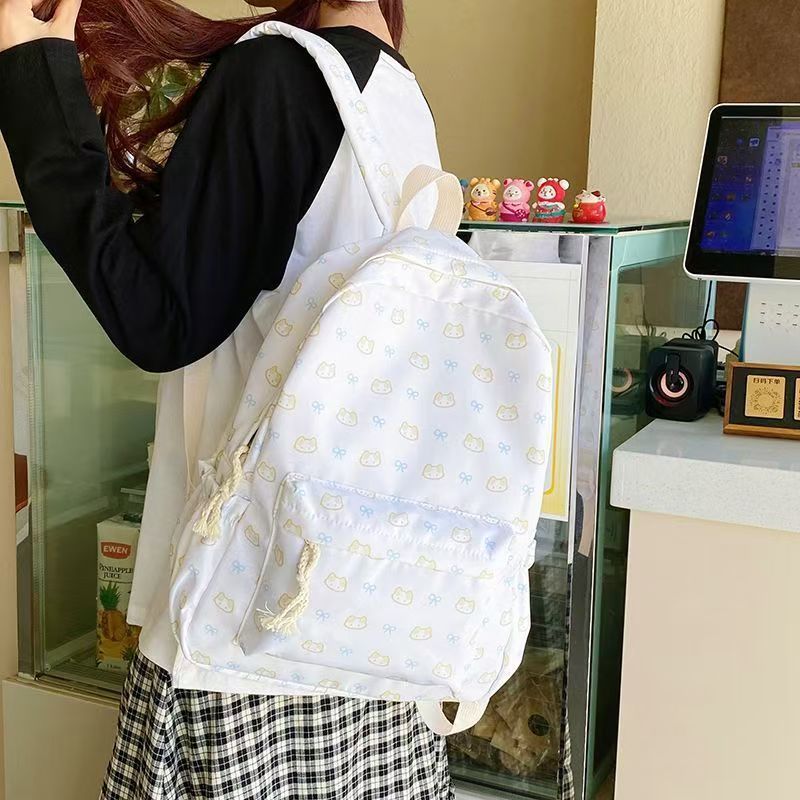 Backpack tas ransel wanita y2k aesthetic tas laptop 14 inch tas ransel wanita cewek tas  anak SMK Ta