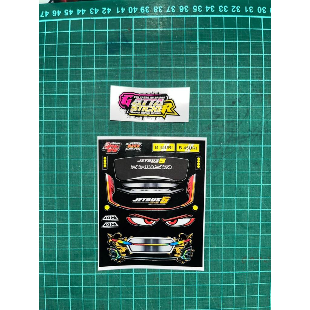 Stiker Miniatur Lampu Bus JetBus 5+ Reborn