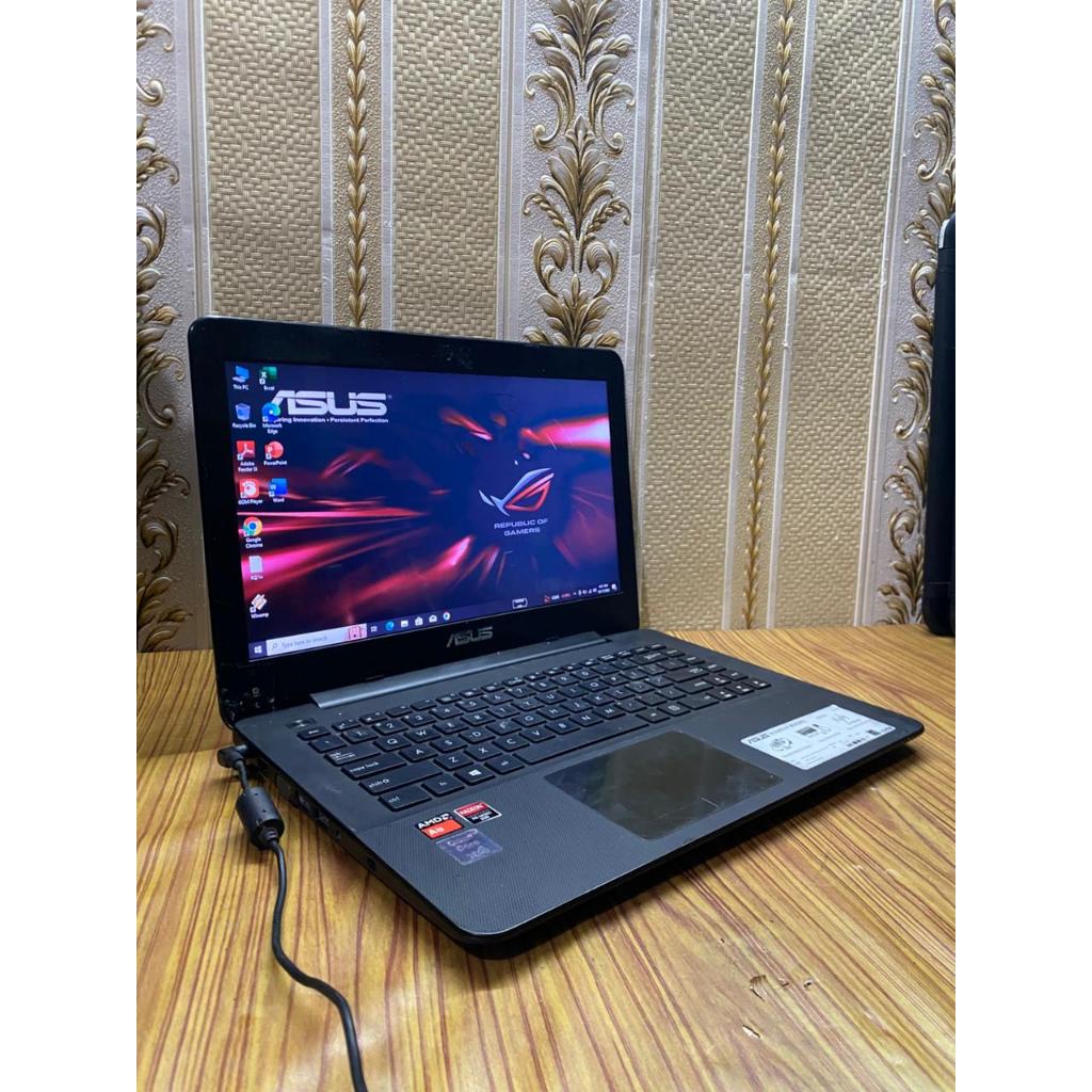 Ready Laptop Asus X454Y ✓ Prossesor AMD A8-7410 APU with AMD Radeon R5 Graphics @2.20GHz ✓Ram 8 GB ✓