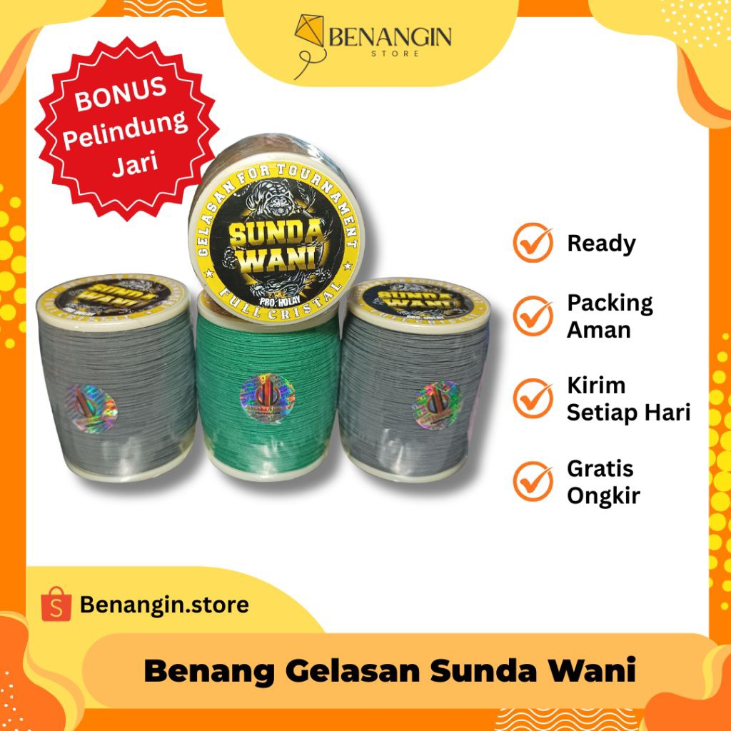 Benang Gelasan Sunda Wani Panjang 2000 Yard |Gelasan Matot| |Benang Layangan|