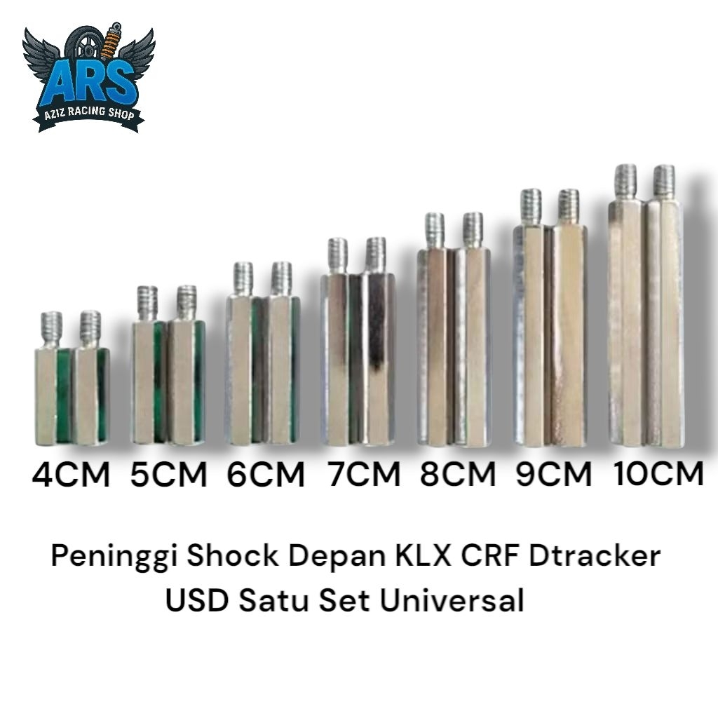 Peninggi Shock Depan KLX CRF Dtracker USD Satu Set Universal Untuk Semua Shock Depan Motor Trail