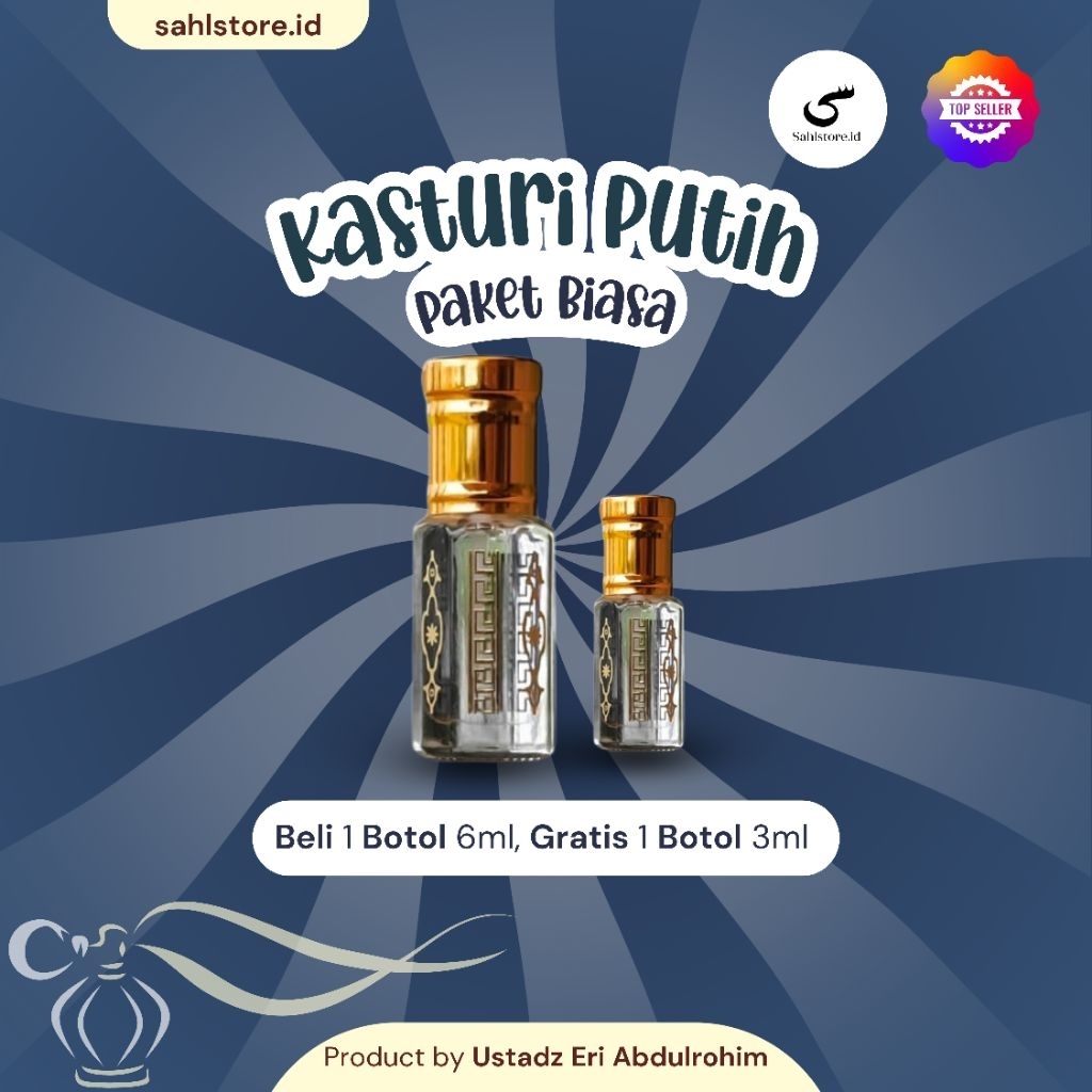 UEA Minyak Kasturi Putih/Parfum Ori Kasturi wangian non alkohol
