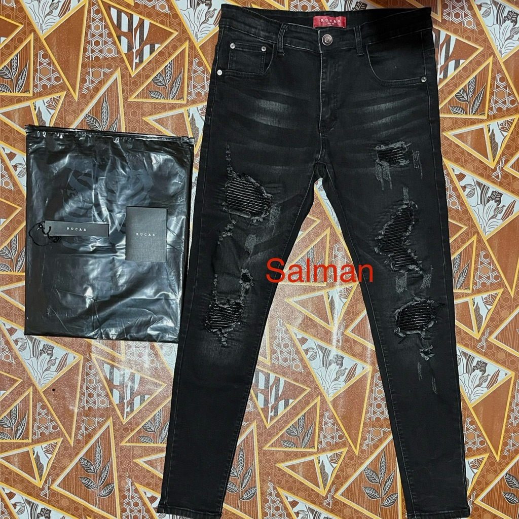 Rucas S8 Long V1 Black Caviar Leather Size 33