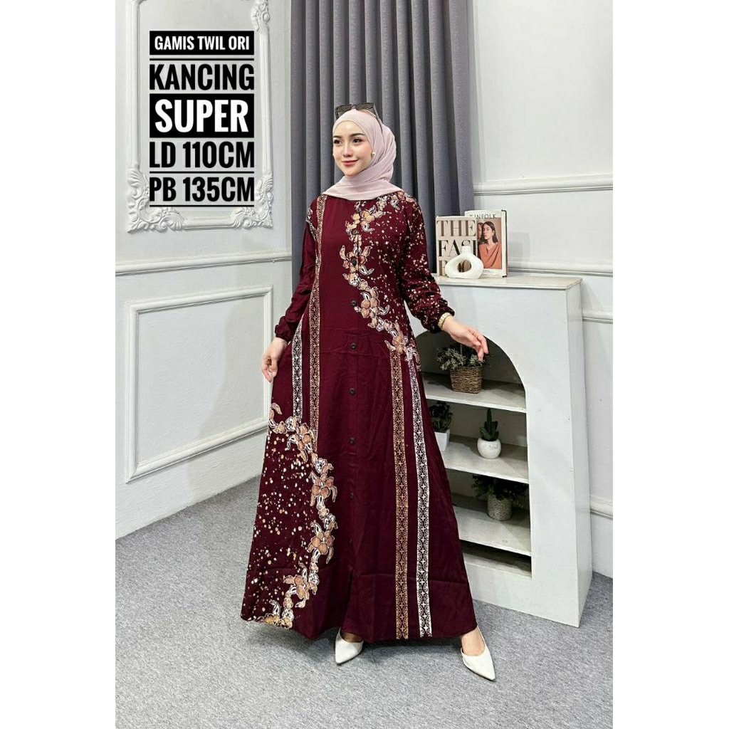 Gamis twill original / Gamis Twill asli Pekalongan / Gamis Twill Batik cap / Gamis Twill ukuran / Ga