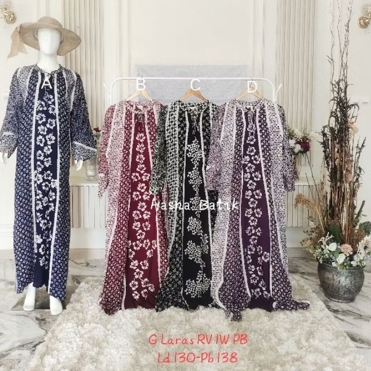 Gamis Batik Luza (G. Laras RV 1W PB) Batik Pekalongan