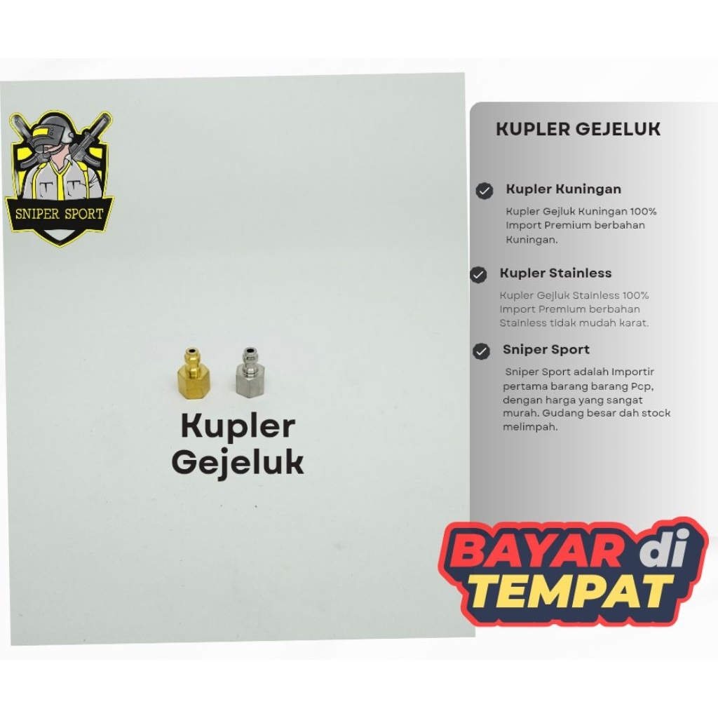 Kupler Gejelukk Pompa Pcp | Kupler Pompa Pcp Gejelukk | Kupler Pompa Pcp 6000 Psi | Kupler Jantan
