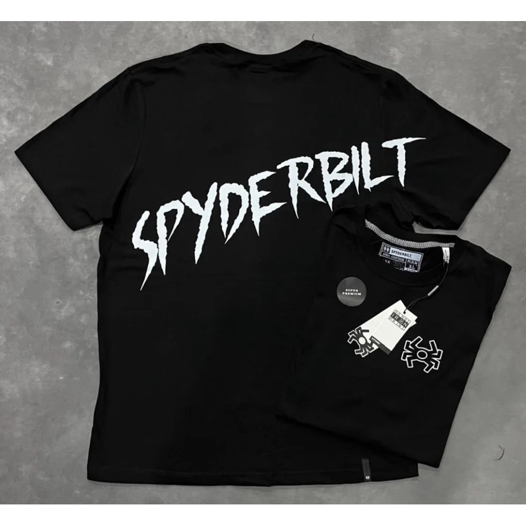 (FREE PAPPER BAG) KAOS SPYDERBILT LOGO PREMIUM TSHIRT SPYDERBILT MIROR 1:1