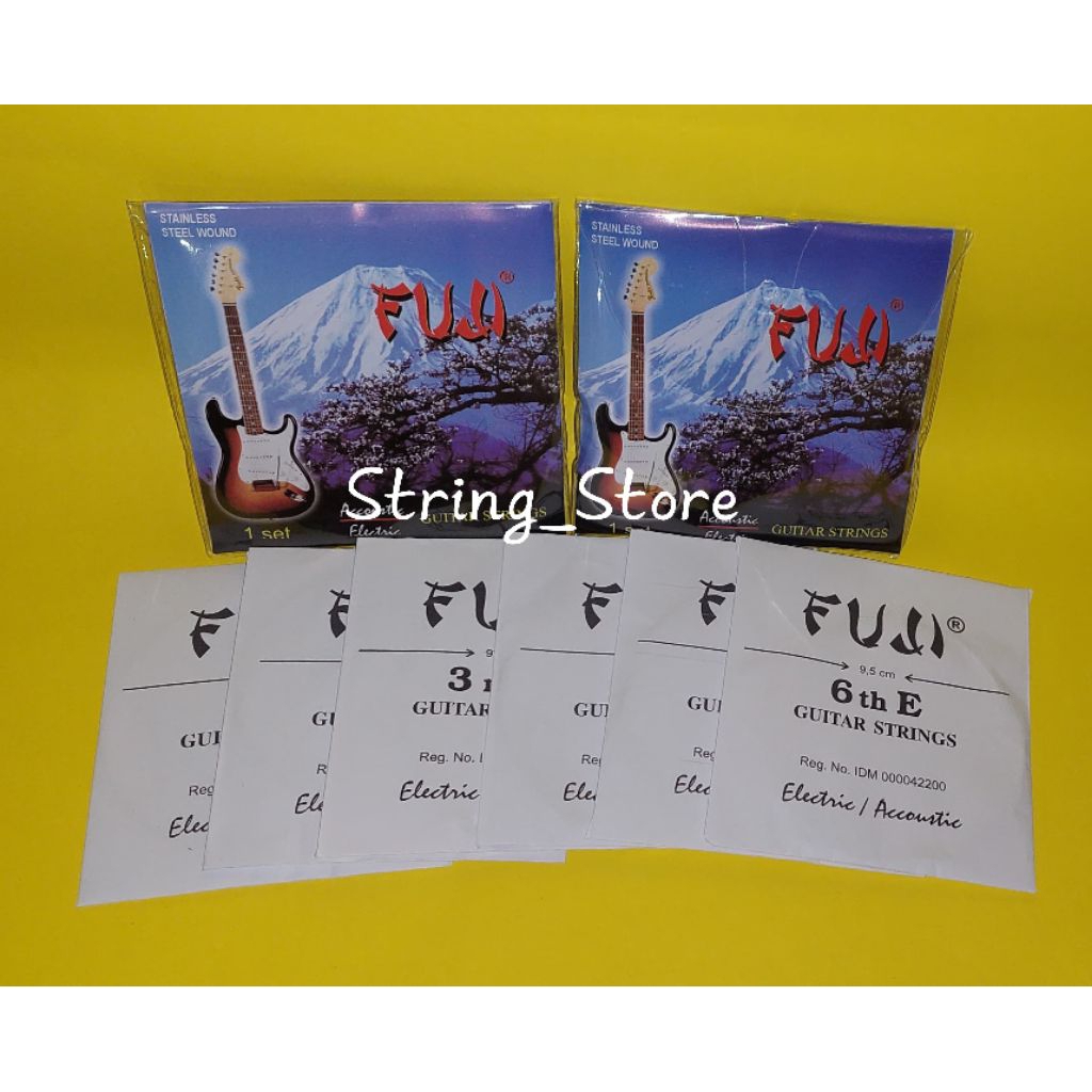 Senar Gitar Fuji 1 Set - Senar Gitar Fuji Ukuran 009