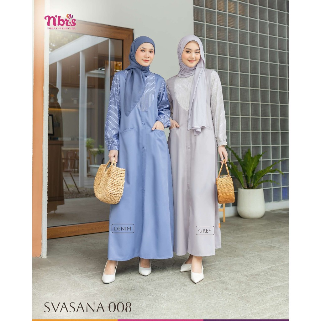 GAMIS NIBRAS TERBARU 2025 - NIBRAS GAMIS SVASANA 008 - GAMIS NIBRAS BUSUI FRIENDLY - GAMIS NIBRAS SY
