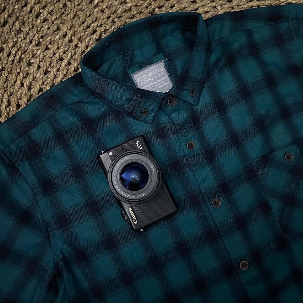 F2D Kemeja Flanel Mocca Navy Premium Best Seller / flanel/hem pria/ flanel pria/ kemeja flanel/ eigh