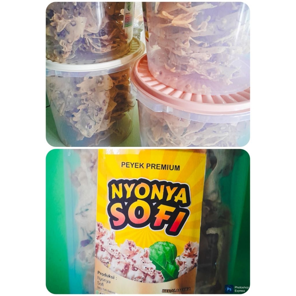 peyek udang rebon kemasan toples5ltr